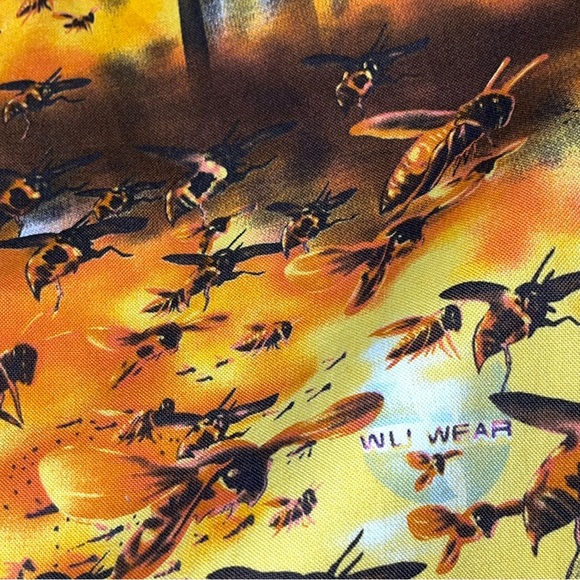 90’s Wu Wear Killer Bees Button Up Shirt, By Wu Tang Clan - Picture 8 of 10